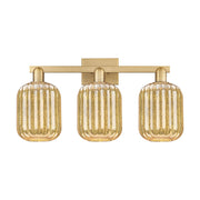 Innovations Preston 3Lt 26" Jar Bath, Brushed Brass/Mercury - 716-3W-BB-G460-7ME