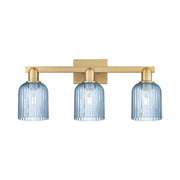 Innovations Bridal Veil 3Lt 24" Bath, Brushed Brass/Blue - 716-3W-BB-G559-5BL