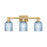 Innovations Bridal Veil 3Lt 24" Bath, Brushed Brass/Blue - 716-3W-BB-G559-5BL