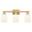 Innovations Bridal Veil 3Lt 24" Bath, Brushed Brass/White - 716-3W-BB-G559-5GWH