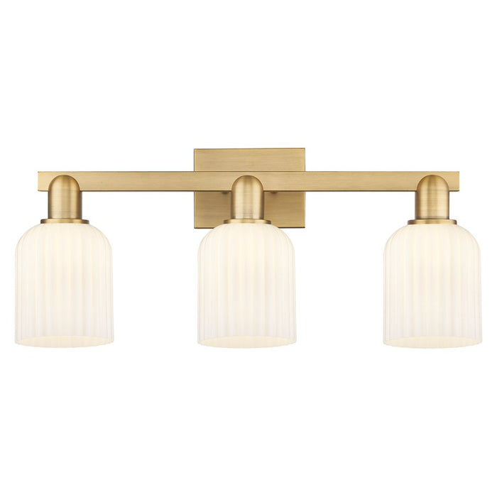 Innovations Bridal Veil 3Lt 24" Bath, Brushed Brass/White - 716-3W-BB-G559-5GWH