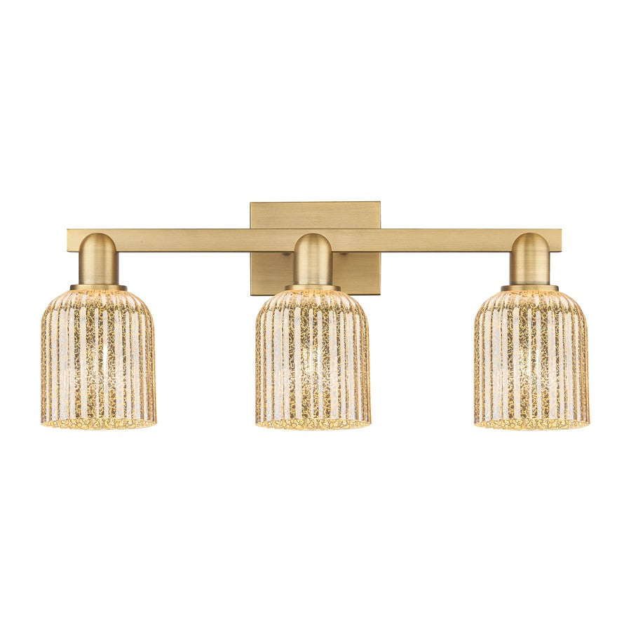 Innovations Bridal Veil 3Lt 24" Bath, Brushed Brass/Mercury - 716-3W-BB-G559-5ME