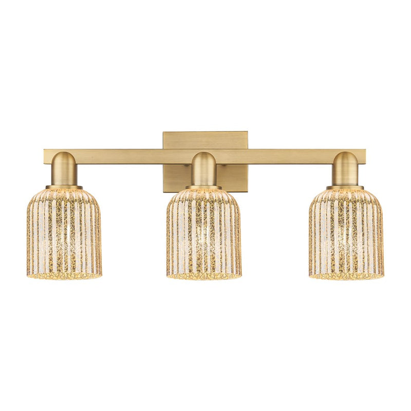 Innovations Bridal Veil 3Lt 24" Bath, Brushed Brass/Mercury