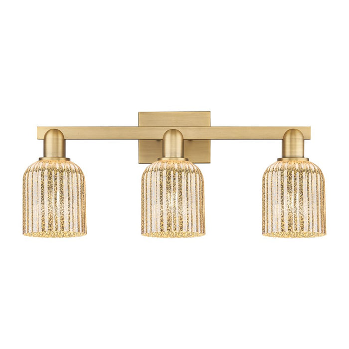 Innovations Bridal Veil 3Lt 24" Bath, Brushed Brass/Mercury