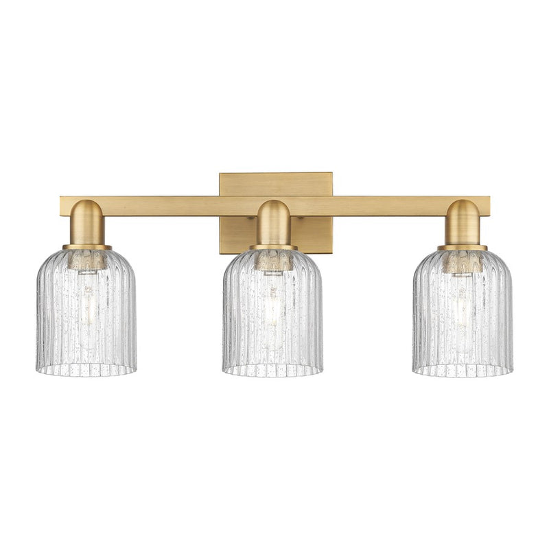 Innovations Bridal Veil 3Lt 24" Bath, Brushed Brass/Seed