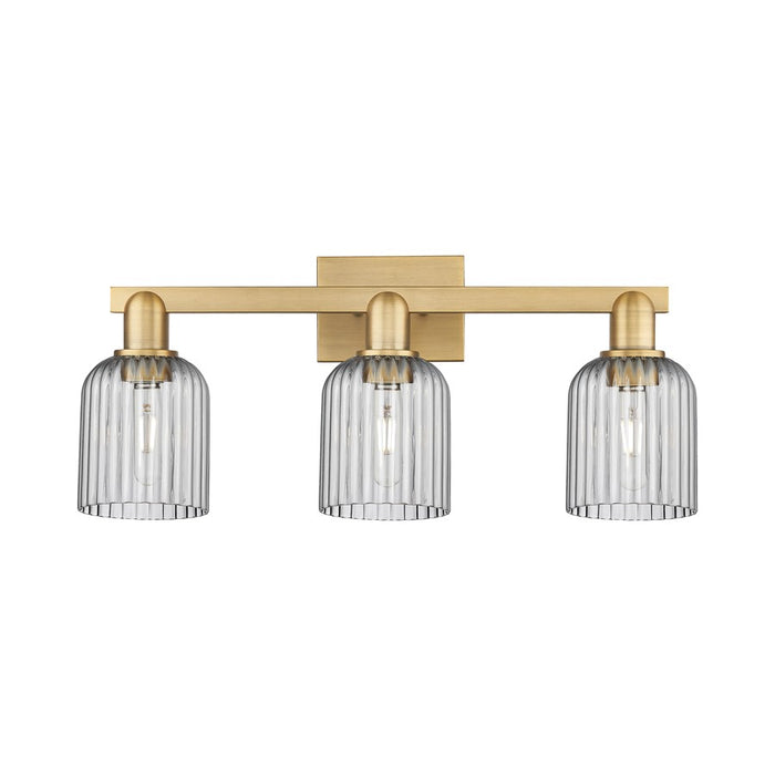 Innovations Bridal Veil 3Lt 24" Bath, Brushed Brass/Smoke - 716-3W-BB-G559-5SM