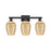 Innovations Preston 3Lt 26" Flute Bath Light, Black/Mercury