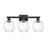 Innovations Preston 3Lt 26" Globe Bath Light, Black/Clear