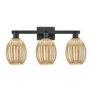 Innovations Preston 3Lt 26" Bell Bath Light, Black/Mercury - 716-3W-BK-G459-6ME