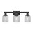 Innovations Bridal Veil 3Lt 24" Bath Light, Black/Smoke - 716-3W-BK-G559-5SM