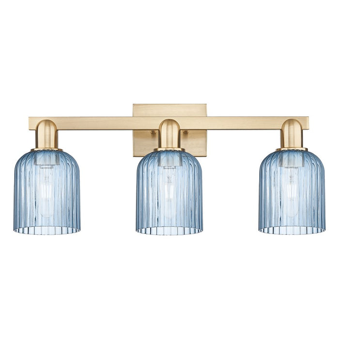 Innovations Bridal Veil 3Lt 24" Bath, Champagne Bronze/Blue - 716-3W-CB-G559-5BL