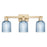 Innovations Bridal Veil 3Lt 24" Bath, Champagne Bronze/Blue
