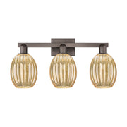 Innovations Preston 3Lt 26" Bell Bath, Oiled Bronze/Mercury - 716-3W-OB-G459-6ME
