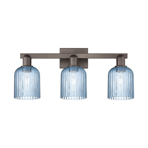 Innovations Bridal Veil 3Lt 24" Bath, Oiled Bronze/Blue - 716-3W-OB-G559-5BL