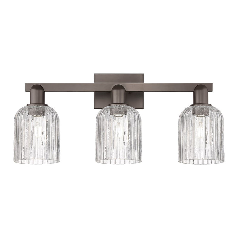 Innovations Bridal Veil 3Lt 24" Bath Light, Bronze/Clear - 716-3W-OB-G559-5CL