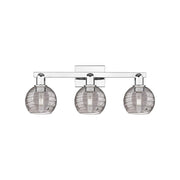 Innovations Athens Deco Swirl 3Lt 26" Bath, Chrome/Smoke - 716-3W-PC-G1213-6SM
