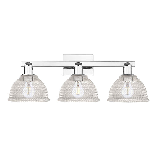 Innovations Arietta 27in 3-Light Bath Vanity Light | Polished Chrome Steel and Clear Glass | Bathroom Vanity & Powder Room | 27 x | Model 716-3W-PC-G422