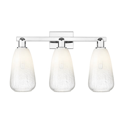 Innovations Brookhaven Almond 25in 3-Light Bath Vanity Light | Industrial Polished Chrome and Opal Glass | Bathroom Vanity | 25 | Model 716-3W-PC-G480-6OP