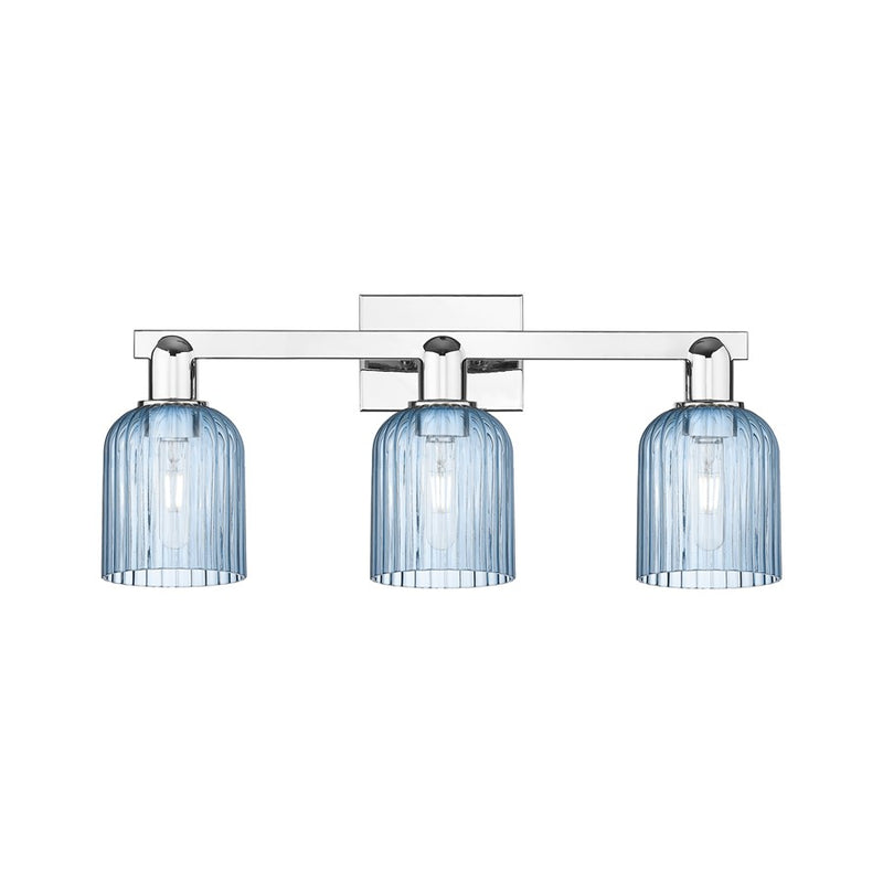 Innovations Bridal Veil 3Lt 24" Bath Light, Chrome/Blue - 716-3W-PC-G559-5BL