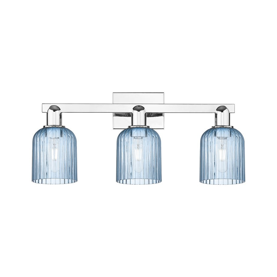 Innovations Bridal Veil 3Lt 24" Bath Light, Chrome/Blue - 716-3W-PC-G559-5BL