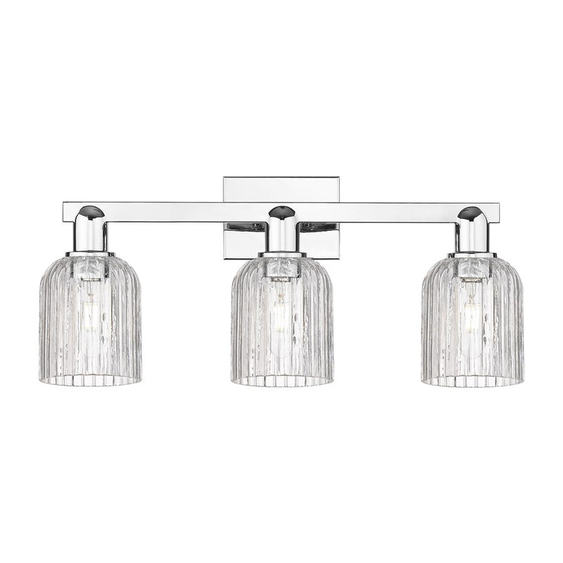 Innovations Bridal Veil 3Lt 24" Bath Light, Chrome/Clear - 716-3W-PC-G559-5CL