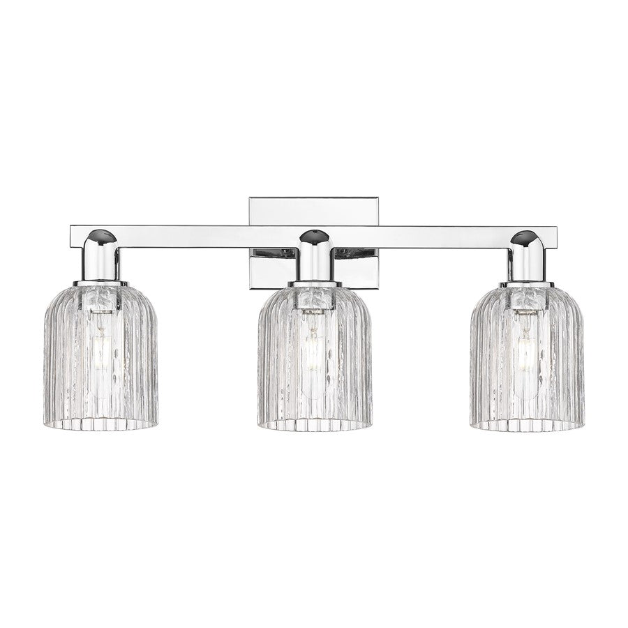 Innovations Bridal Veil 3Lt 24" Bath Light, Chrome/Clear - 716-3W-PC-G559-5CL