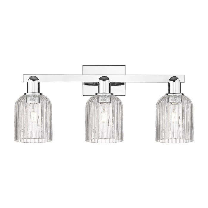 Innovations Bridal Veil 3Lt 24" Bath Light, Chrome/Clear