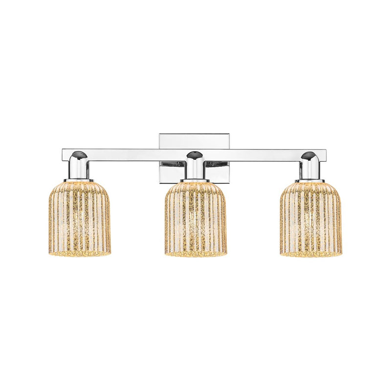 Innovations Bridal Veil 3Lt 24" Bath Light, Chrome/Mercury - 716-3W-PC-G559-5ME