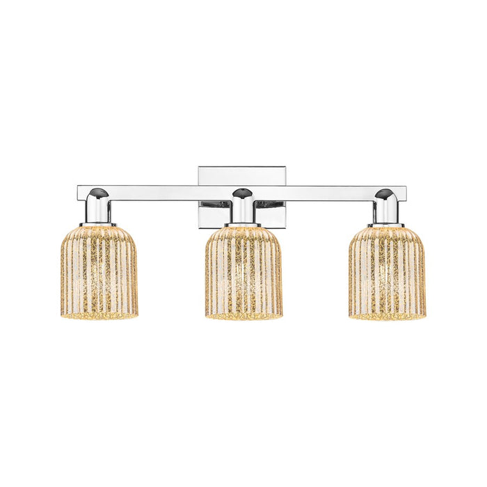 Innovations Bridal Veil 3Lt 24" Bath Light, Chrome/Mercury - 716-3W-PC-G559-5ME
