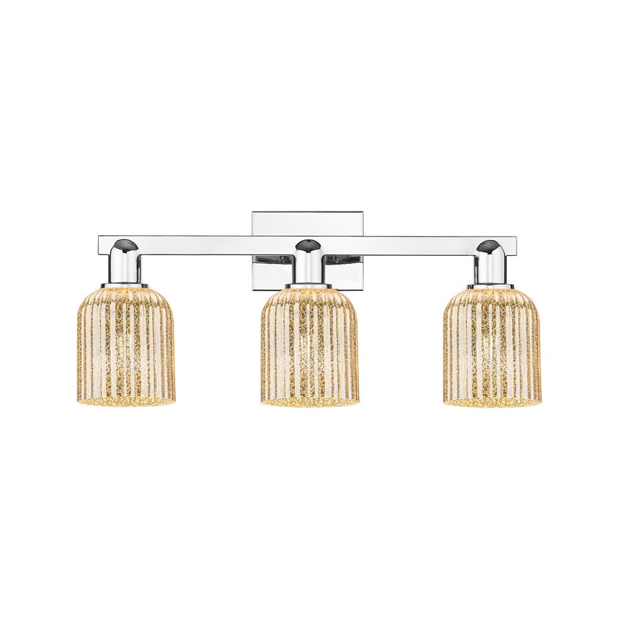Innovations Bridal Veil 3Lt 24" Bath Light, Chrome/Mercury - 716-3W-PC-G559-5ME