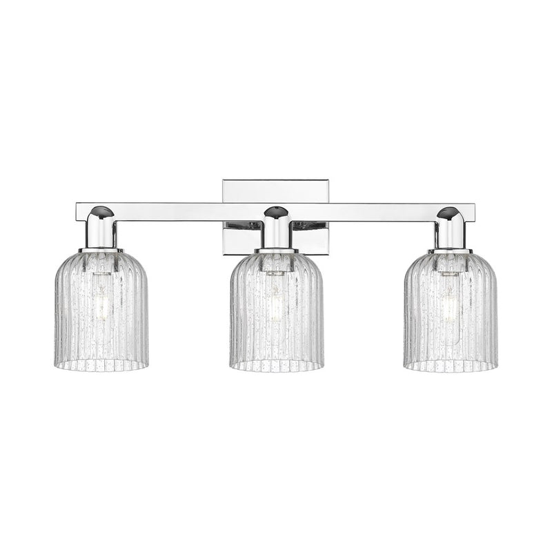 Innovations Bridal Veil 3Lt 24" Bath Light, Chrome/Seedy - 716-3W-PC-G559-5SDY