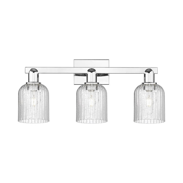 Innovations Bridal Veil 3Lt 24" Bath Light, Chrome/Seedy - 716-3W-PC-G559-5SDY