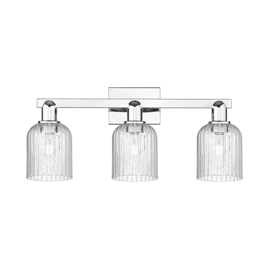 Innovations Bridal Veil 3Lt 24" Bath Light, Chrome/Seedy - 716-3W-PC-G559-5SDY