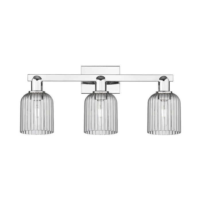 Innovations Bridal Veil 3Lt 24" Bath Light, Chrome/Smoke - 716-3W-PC-G559-5SM
