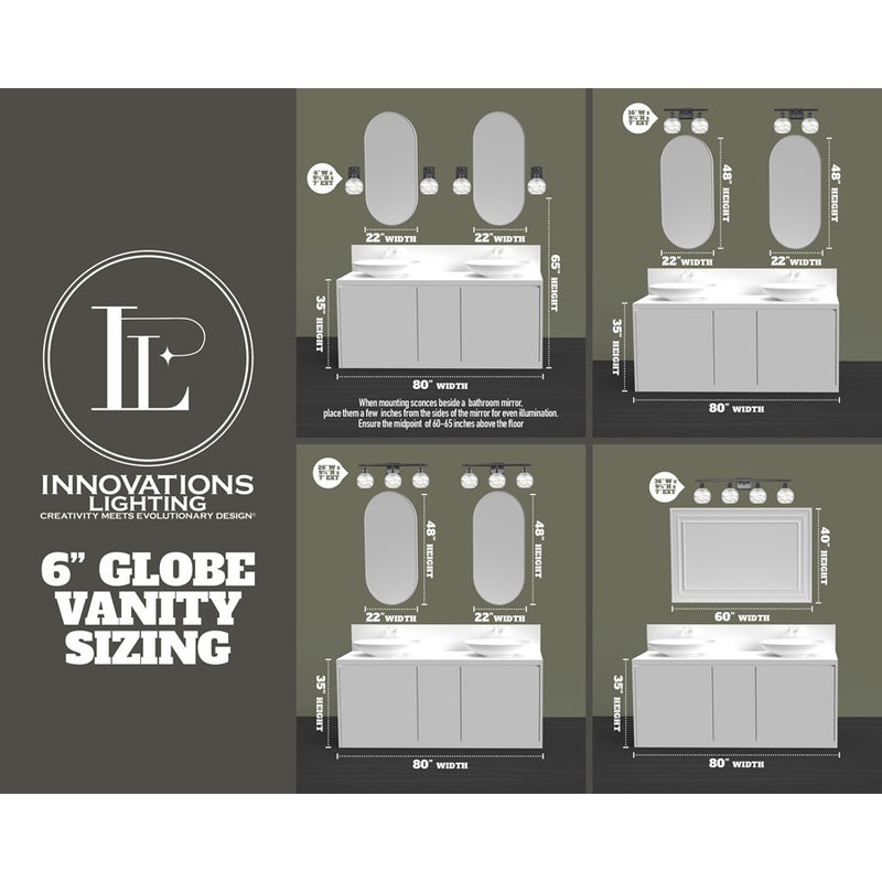 Innovations NB Dome 3Lt 26" Bath, Chrome/Nat