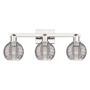 Innovations Athens Deco Swirl 3Lt 26" Bath, PN/Smoke - 716-3W-PN-G1213-6SM