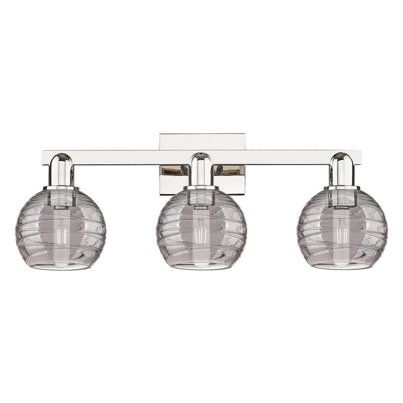 Innovations Athens Deco Swirl 3Lt 26" Bath, PN/Smoke - 716-3W-PN-G1213-6SM