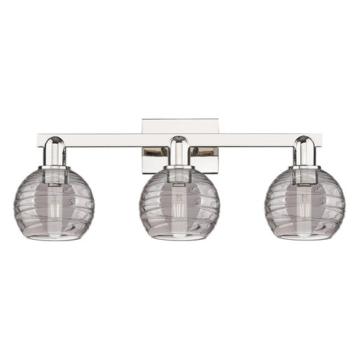 Innovations Athens Deco Swirl 3Lt 26" Bath, PN/Smoke - 716-3W-PN-G1213-6SM