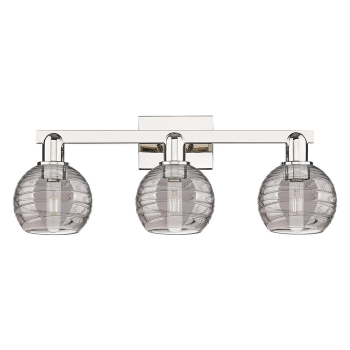 Innovations Athens Deco Swirl 3Lt 26" Bath, PN/Smoke - 716-3W-PN-G1213-6SM