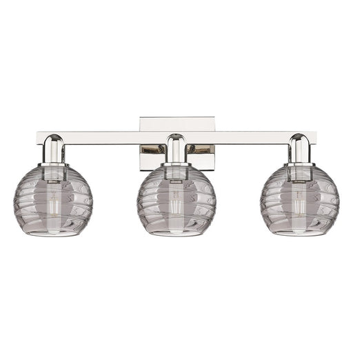 Innovations Athens Deco Swirl 3Lt 26" Bath, Polished Nickel/Smoke