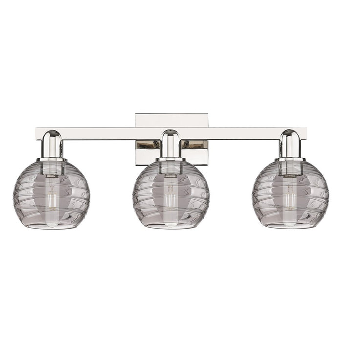 Innovations Athens Deco Swirl 3Lt 26" Bath, Polished Nickel/Smoke