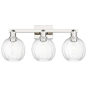 Innovations Preston 3Lt 26" Globe Bath, PN/Clear - 716-3W-PN-G458-7CL