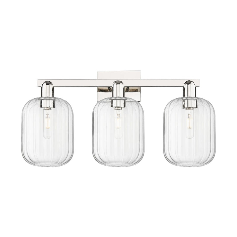 Innovations Preston 3Lt 26" Jar Bath, Polished Nickel/Clear