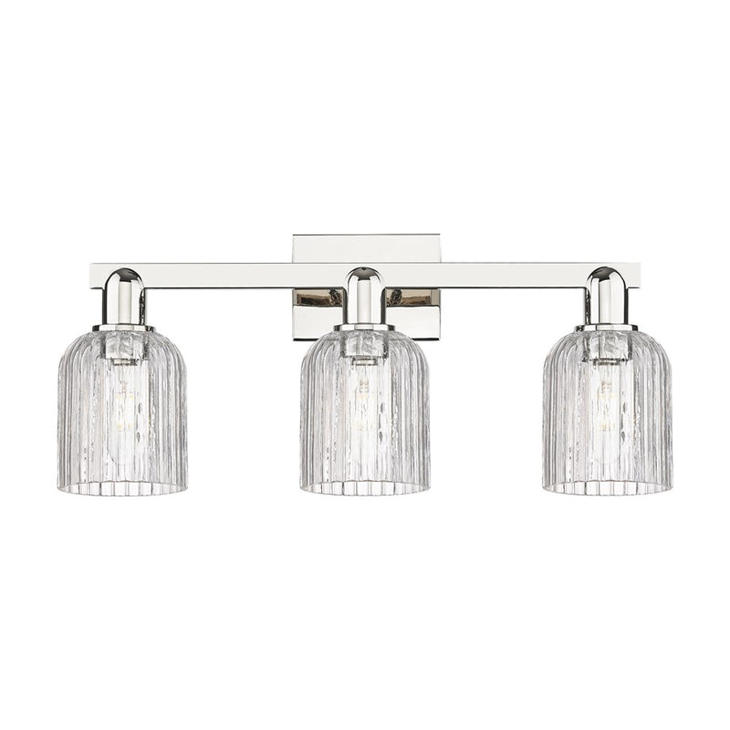 Innovations Bridal Veil 3Lt 24" Bath, Polished Nickel/Clear - 716-3W-PN-G559-5CL