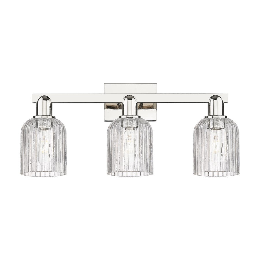 Innovations Bridal Veil 3Lt 24" Bath, Polished Nickel/Clear - 716-3W-PN-G559-5CL