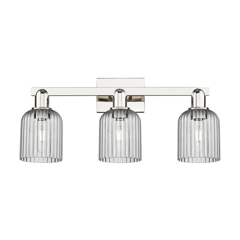 Innovations Bridal Veil 3Lt 24" Bath, Polished Nickel/Smoke - 716-3W-PN-G559-5SM