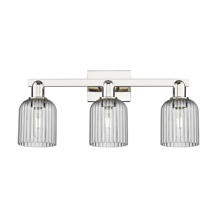 Innovations Bridal Veil 3Lt 24" Bath, Polished Nickel/Smoke - 716-3W-PN-G559-5SM