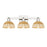 Innovations Natural Ballston Dome 3Lt 26" Bath/PN/NF - 716-3W-PN-NBD2-75-NAT