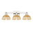 Innovations Natural Ballston Dome 3Lt 26" Bath/Polished Nickel/NF