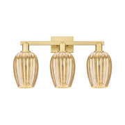 Innovations Preston 3Lt 26" Flute Bath Light, Gold/Mercury - 716-3W-SG-G457-6ME